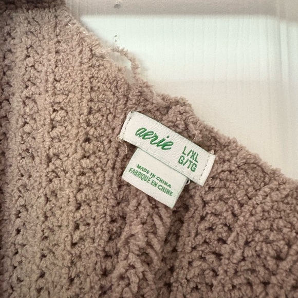 Aerie Brown Shrug Poncho Sweater with Dolman Sleeves - Picture 2 of 2